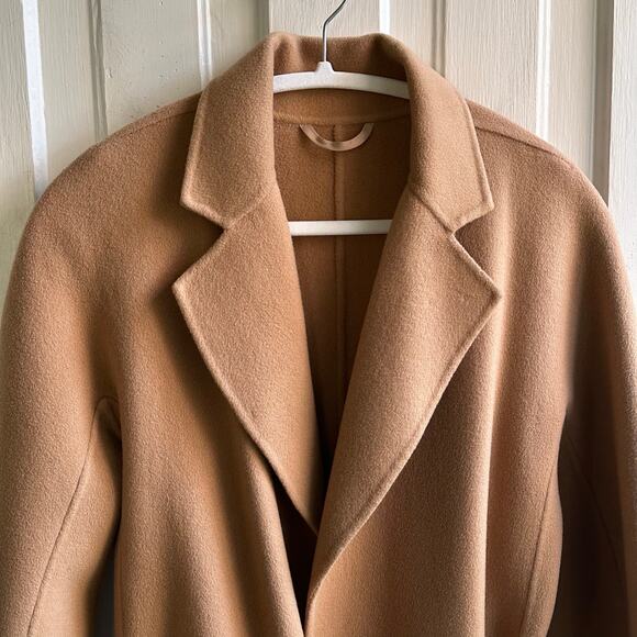The Curated The Boyfriend Wool Cashmere Coat Camel - Picture 3 of 9